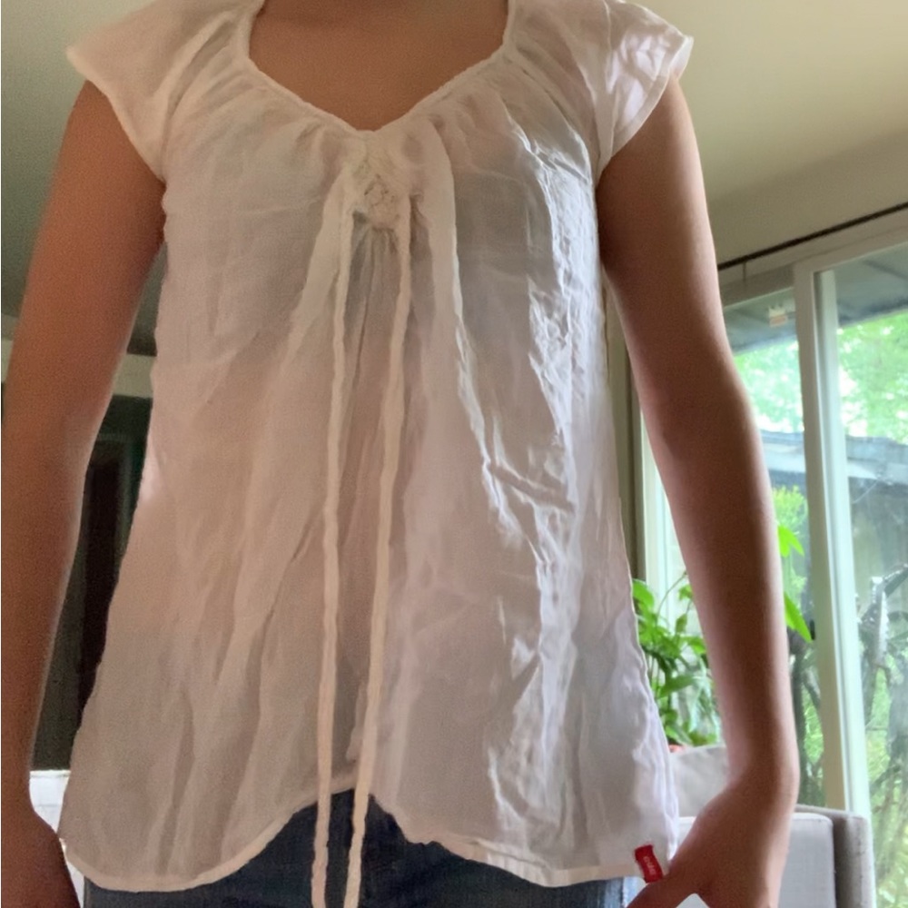 White babydoll tee